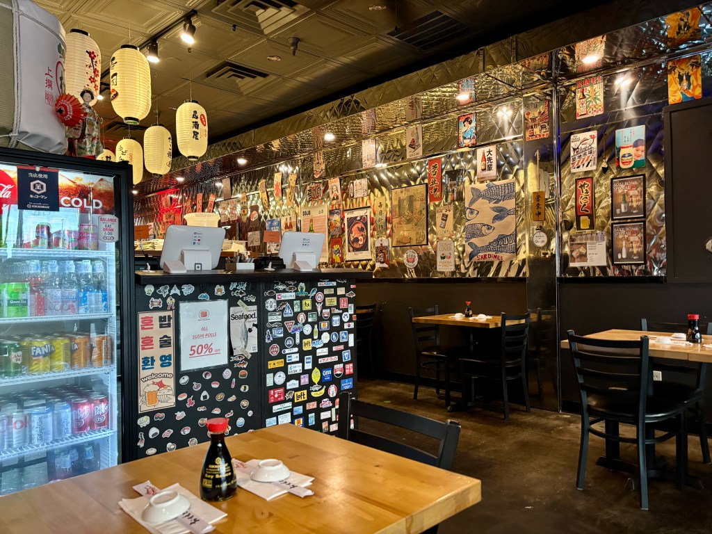 Interior of King Salmon Sushi in Phoenix.