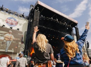 People at a music festival.