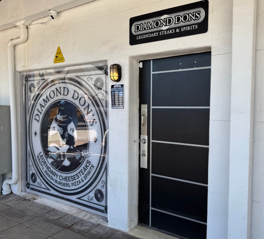 Diamond Don's front door and sign