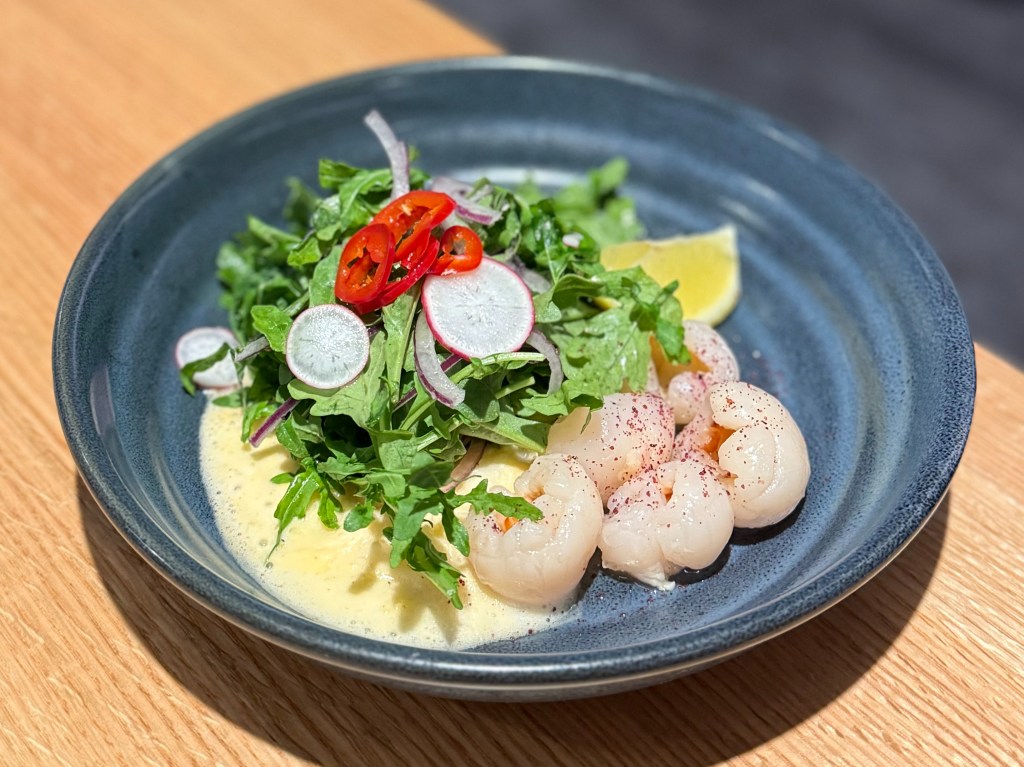 Lychee and coconut salad at Alden.