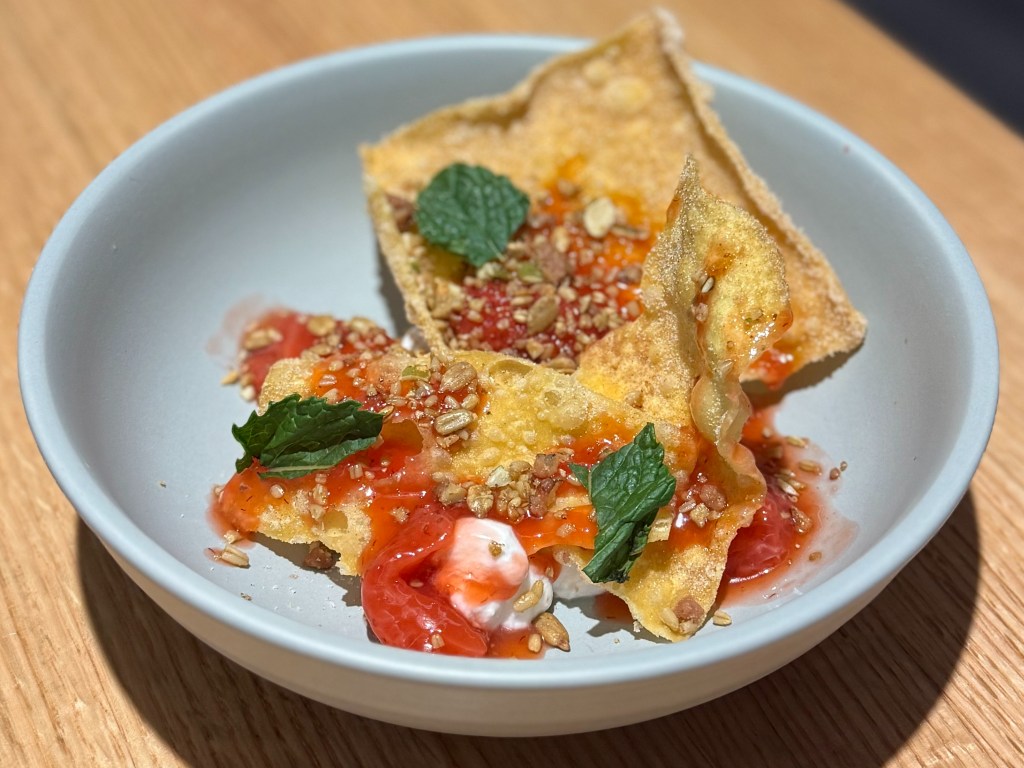 Strawberry shortcake at Alden.