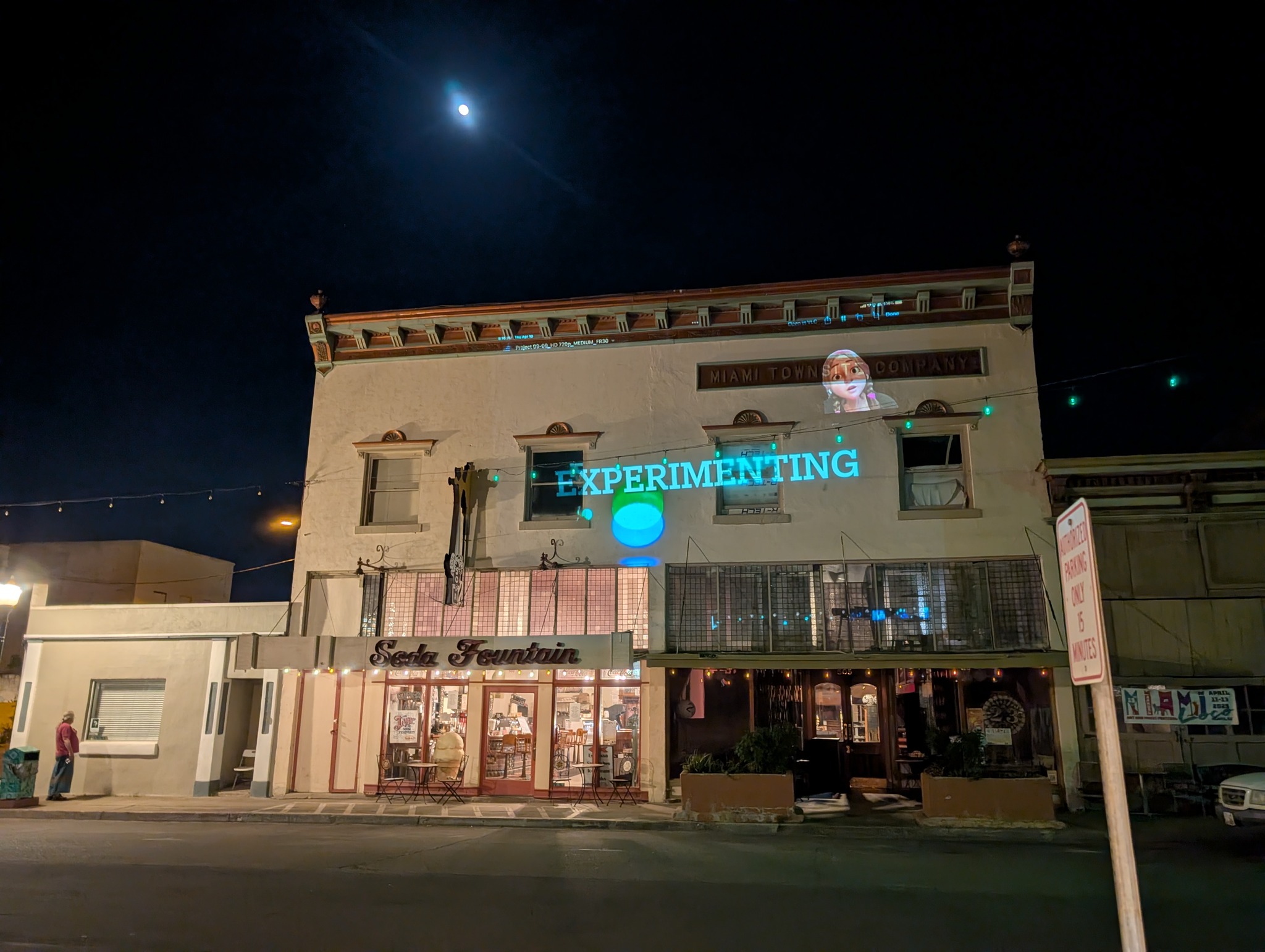 A pair of side-by-side two story buildings in downtown Miami, Arizona.