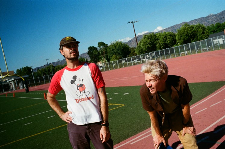 Two men on a sports field
