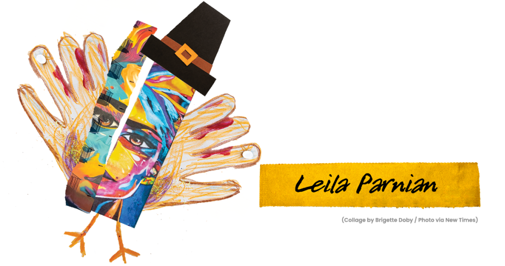 an arts and crafts turkey with the head of a phoenix mural