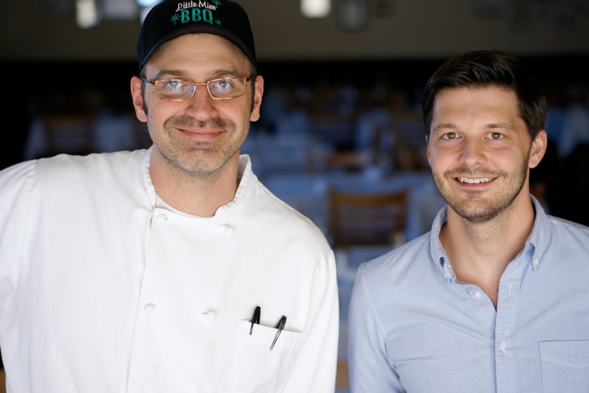 Chef Bernie Kantak and Andrew Fritz in 2011.