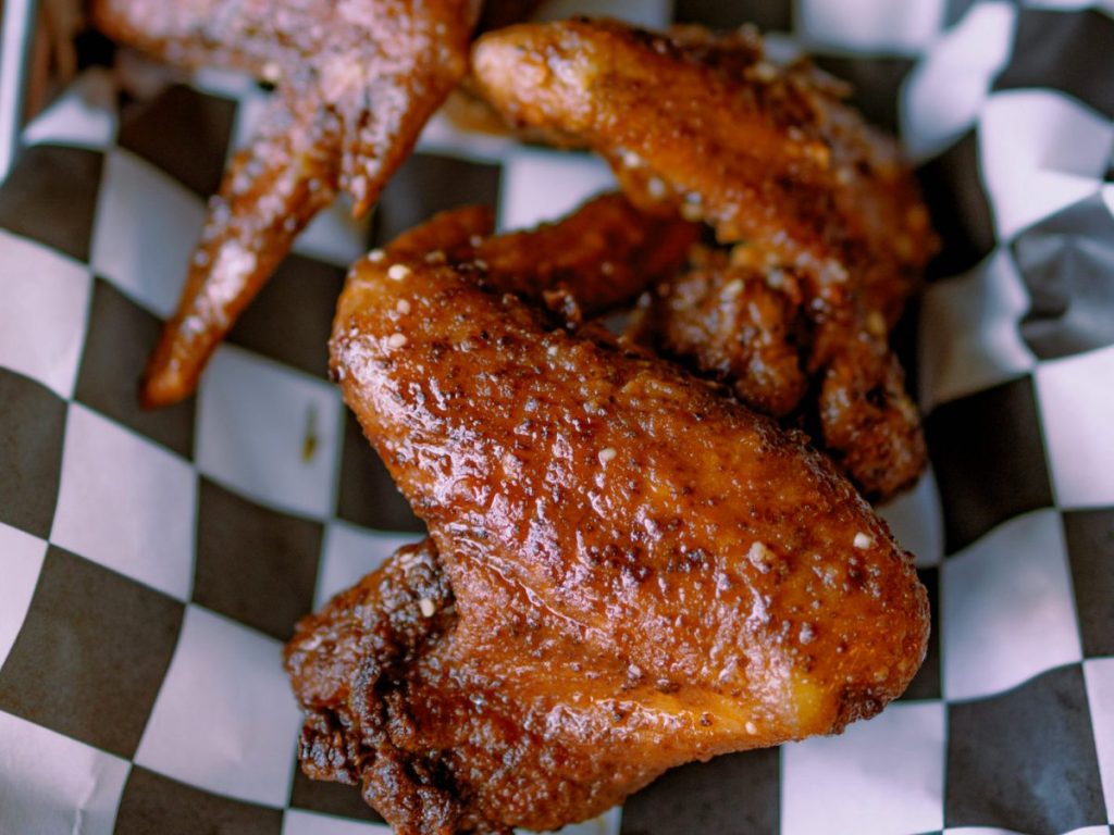 A basket of chicken wings