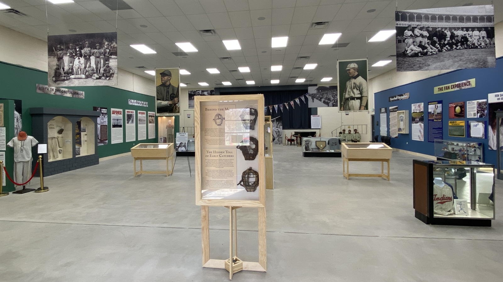 Interior of the Arizona Baseball Museum in Mesa.