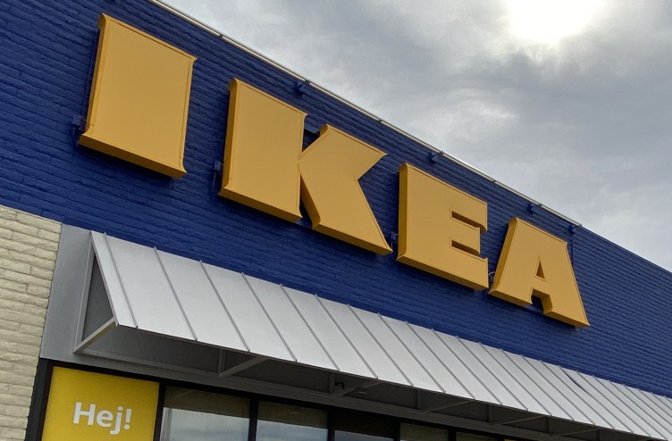 IKEA sign on exterior of new north Phoenix store ahead of it April 2026 opening.