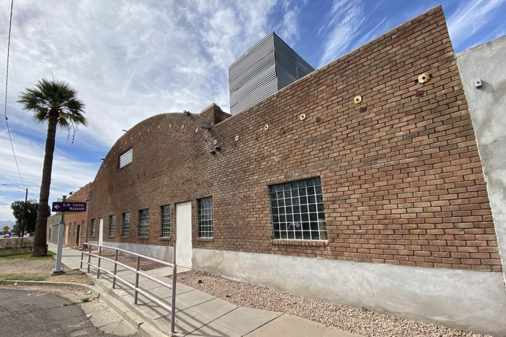 The exterior of Warehouse215, an event venue in downtown Phoenix.