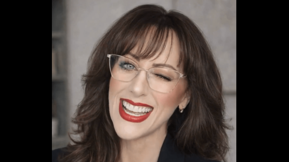 an AI image of a winking justine wadsack