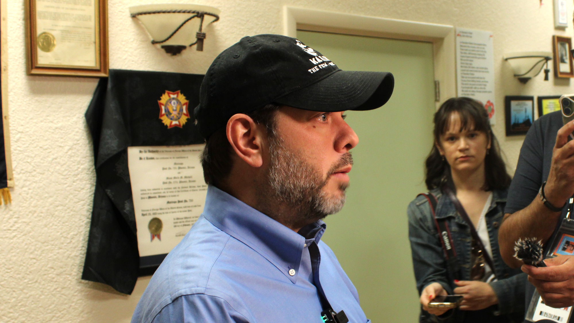 ruben gallego in a ballcap