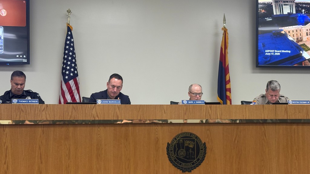 AZPOST board members at a meeting