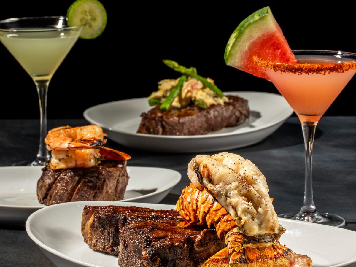 A spread of steaks, seafood and cocktails from STK.