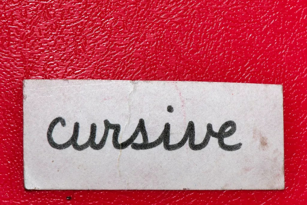Welcome Back, Cursive