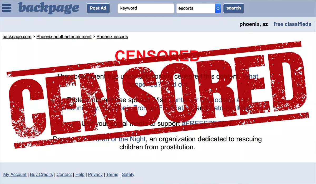 Backpage.com ‘Censors’ Itself on Eve of U.S. Senate Subcommittee Testimony