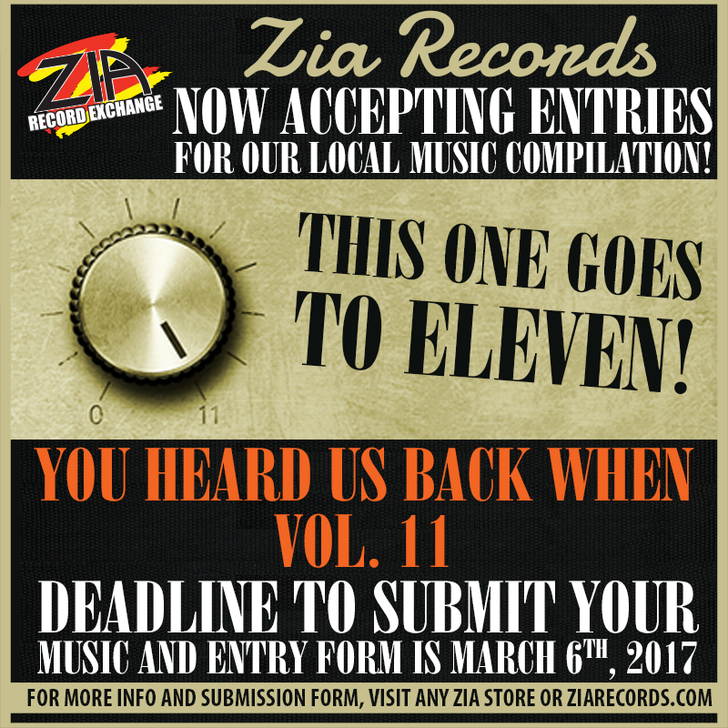 Zia Records Accepting Submissions on New Local Compilation, <i>This One Goes To Eleven</i>