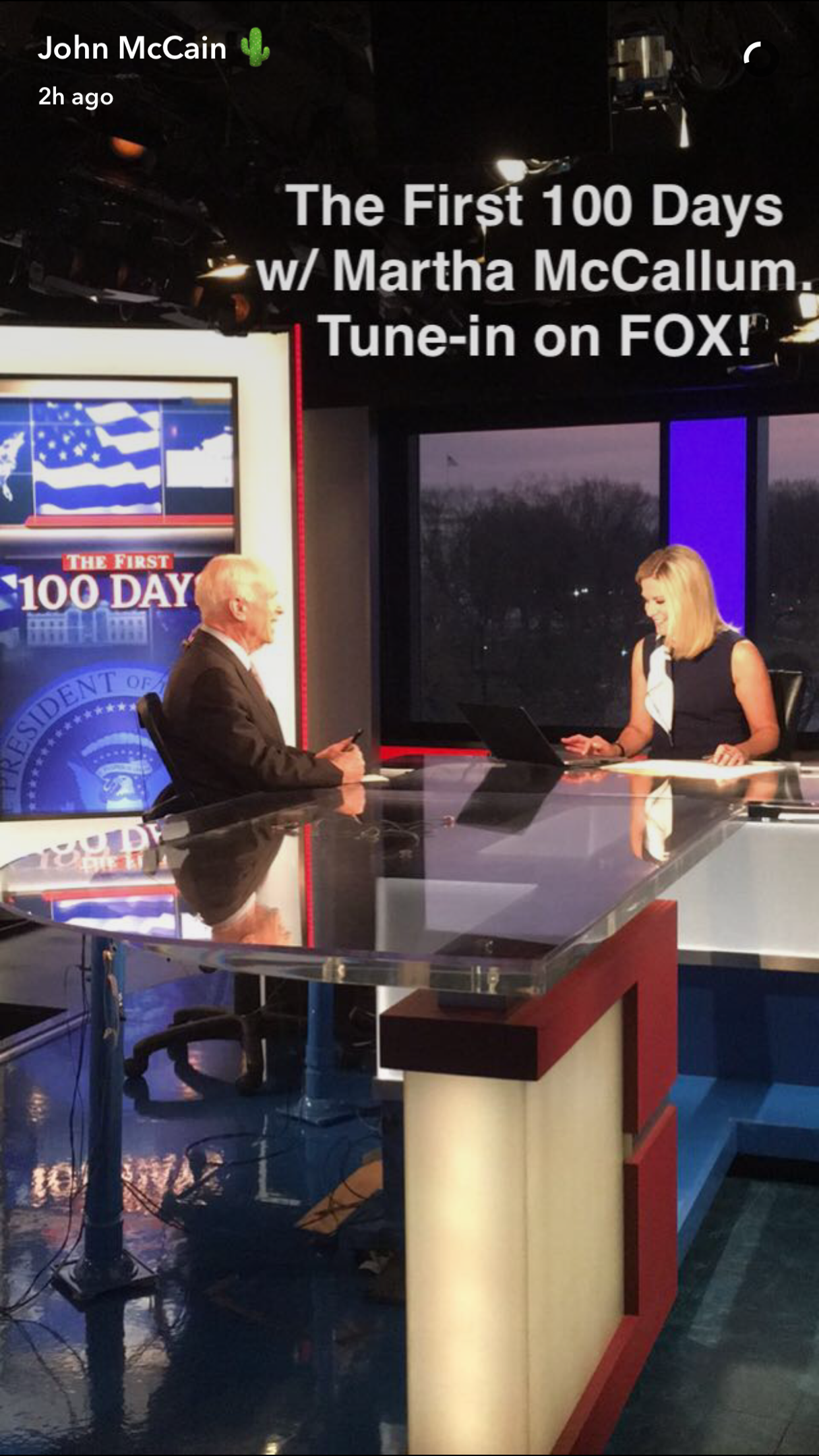 Someone Please Tell John McCain He’s Too Old for Snapchat