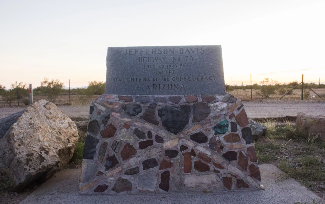 Jefferson Davis Highway No Longer Exists in Arizona; Memorial Move May Take Time