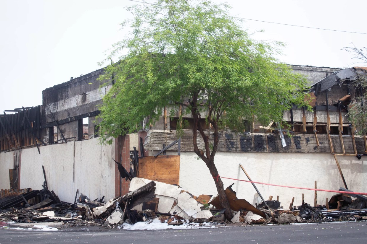 Vacant Downtown Phoenix Building Burns Down, Clearing Way for Planned Apartments