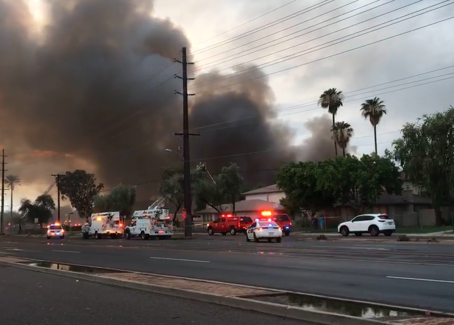 Watch: A Safeway Went Up in Flames in North Phoenix
