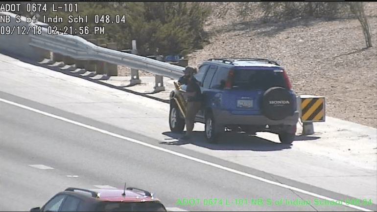 Motorist Was Practicing Unsafe Sax on Side of Freeway, ADOT Says