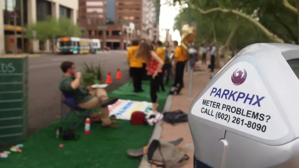 Phoenix Residents Take Over the Streets on PARK(ing) Day