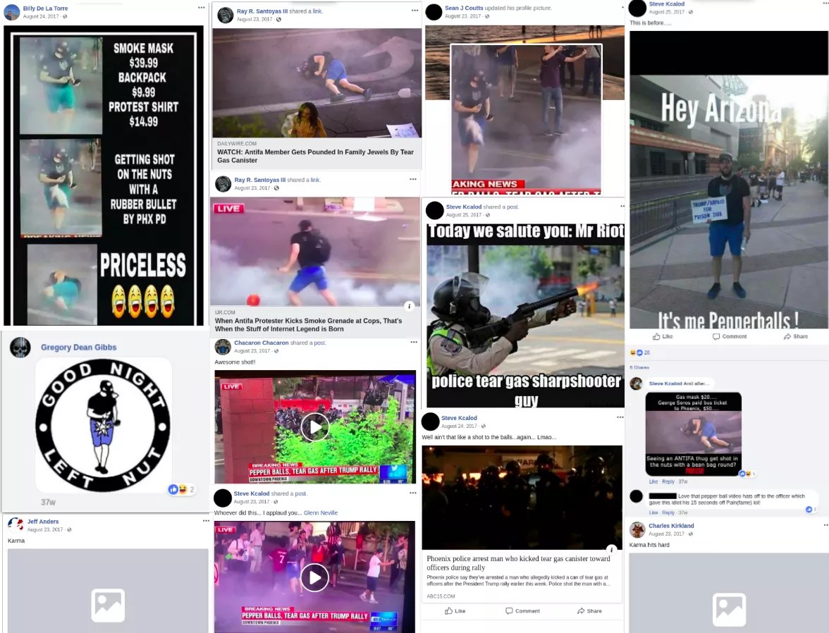 Trump Protester Shot in Genitals by Phoenix Police Sues After Facebook Posts