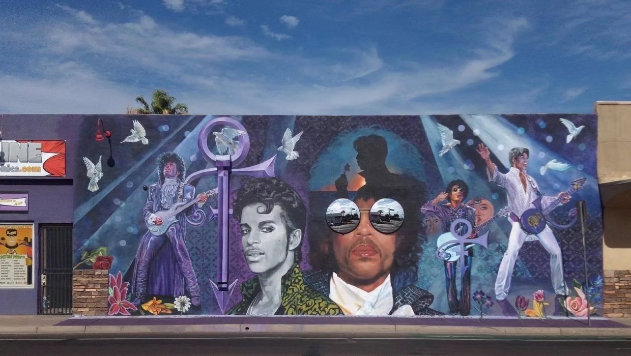 Maggie Keane Paints Massive Prince Mural in Phoenix