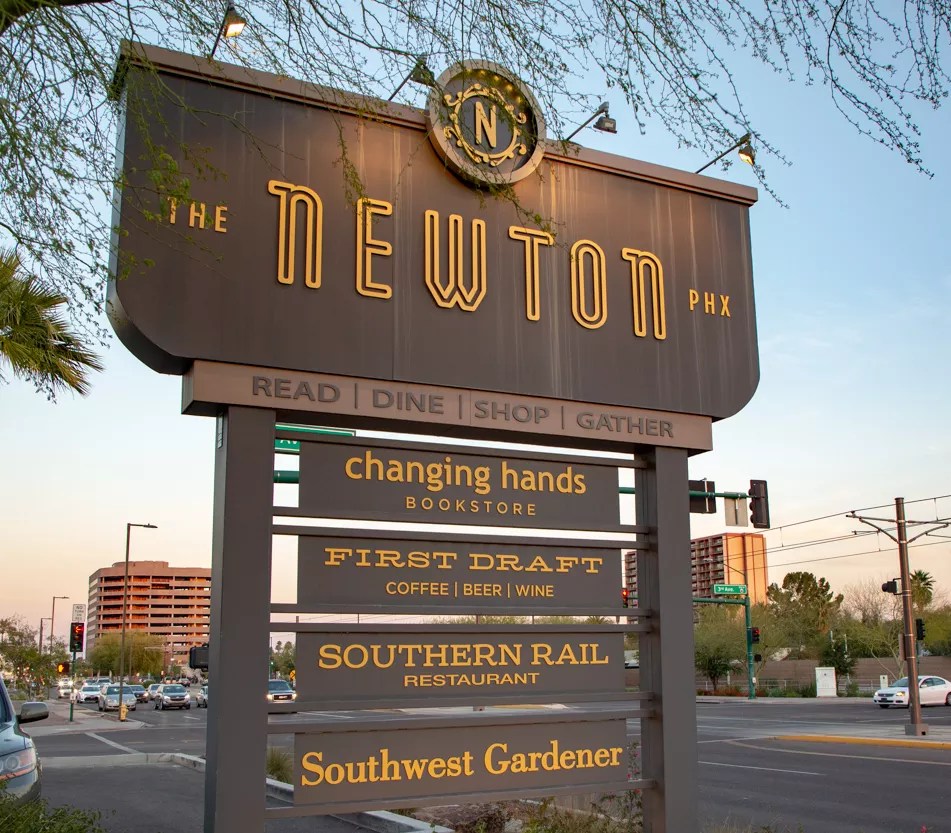 The Newton sign.