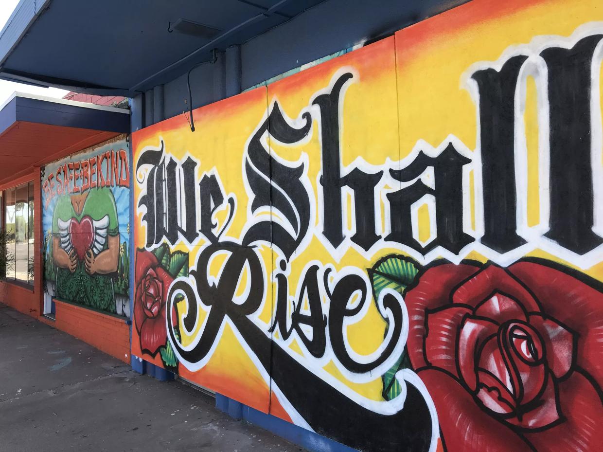 Fresh Mural Art Is Being Created at Barrio Cafe
