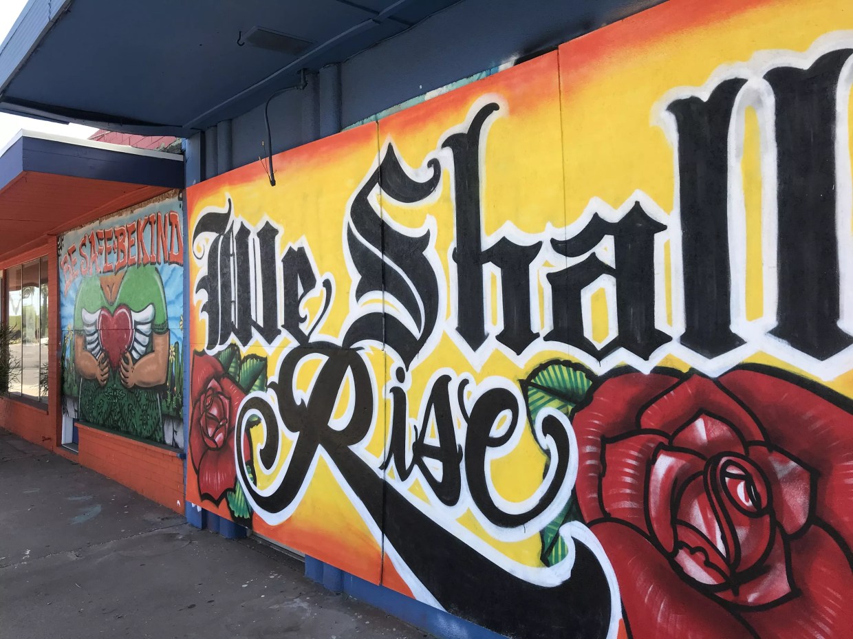 Fresh Mural Art Is Being Created at Barrio Cafe