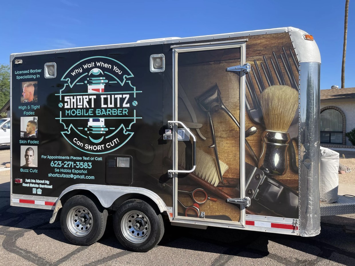 A Phoenix Trailer That Brings the Barbershop to You
