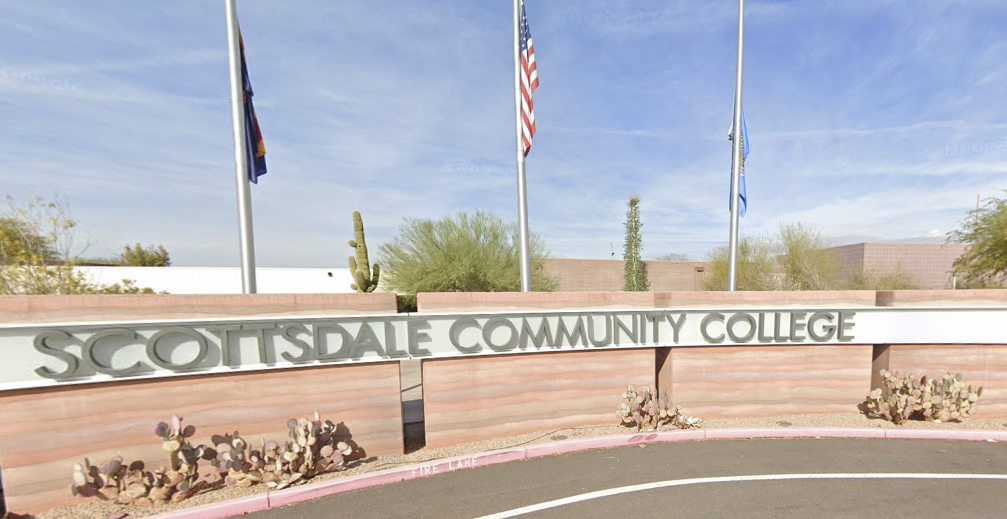 a "scottsdale community college" sign