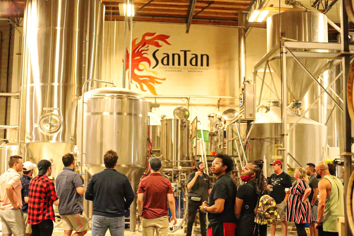SanTan brewery tour