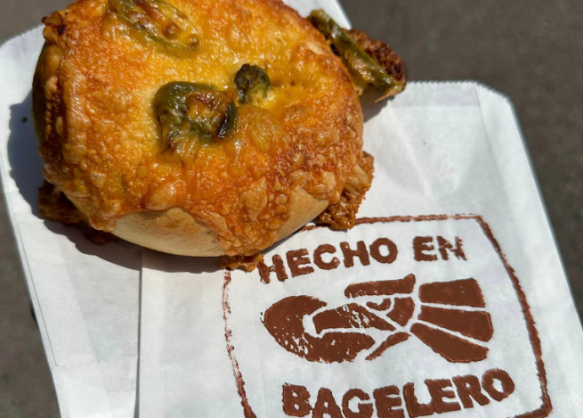 Bagelero bag and bagel.