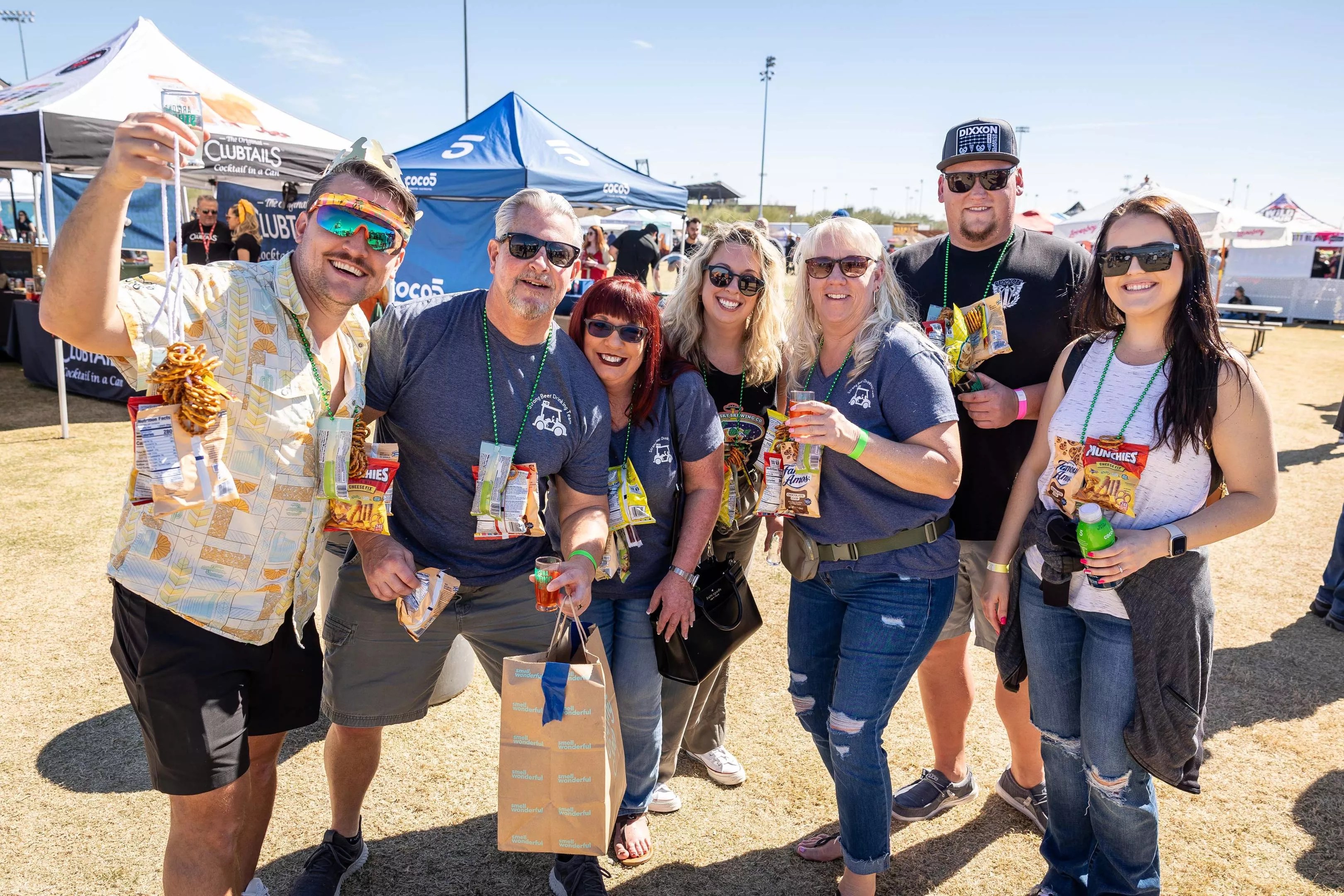 Group at beer festival.