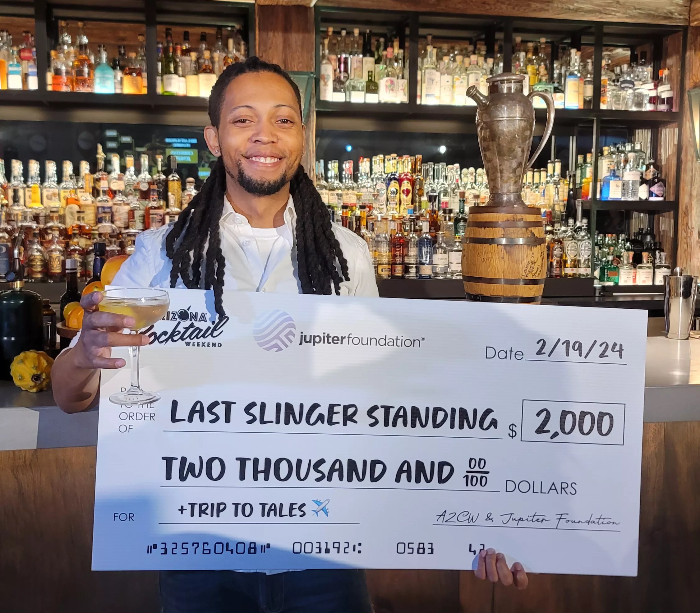 Bartender Christian Jenkins.