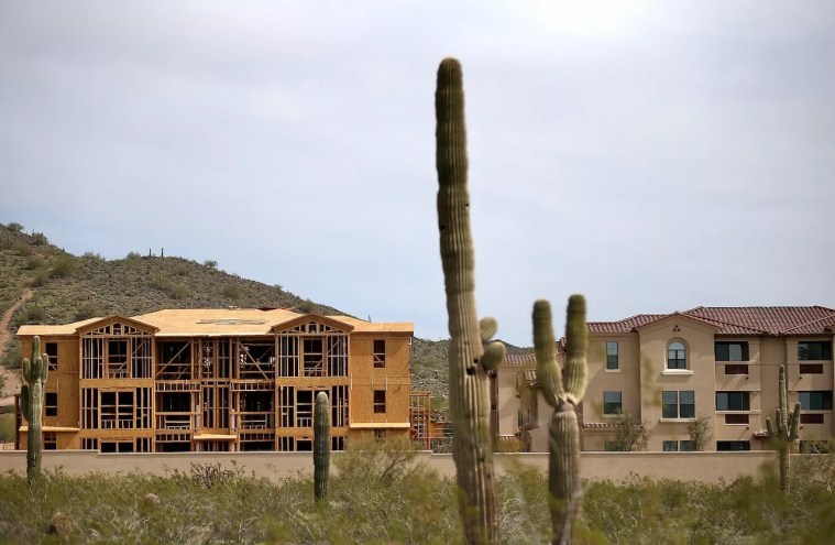 Apartments under construction in Phoenix