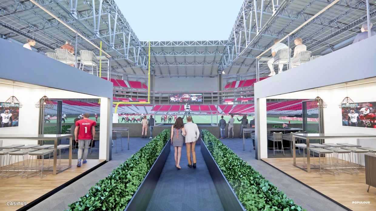 Casitas, private clubs among upgrades in plan for State Farm Stadium