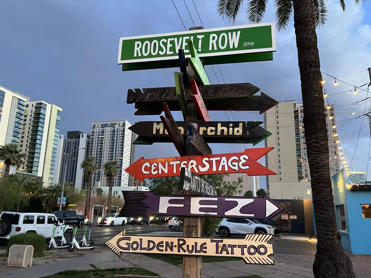 Roosevelt Row was bustling during April’s First Friday artwalk