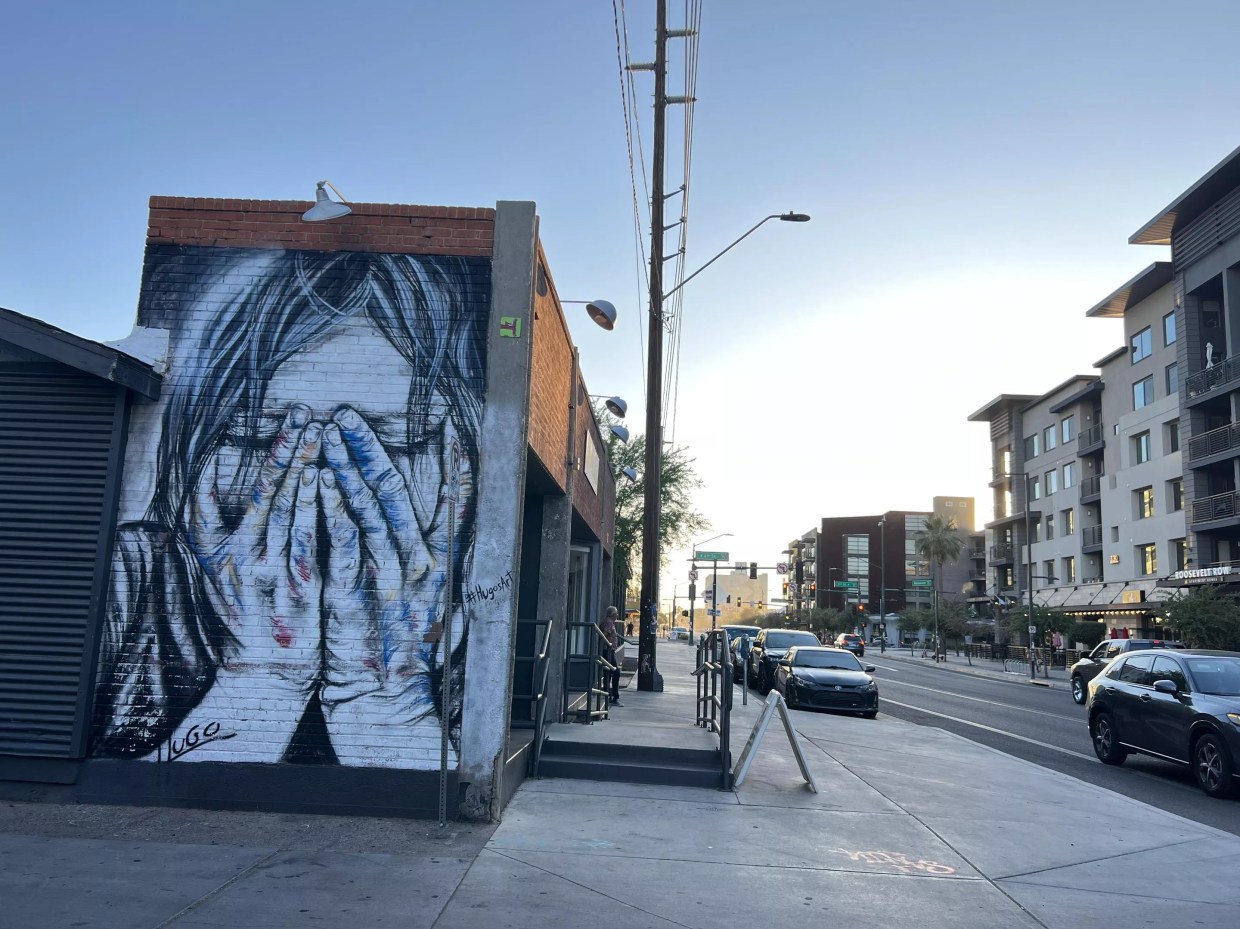 Roosevelt Row was hot and quiet during May’s Third Friday artwalk