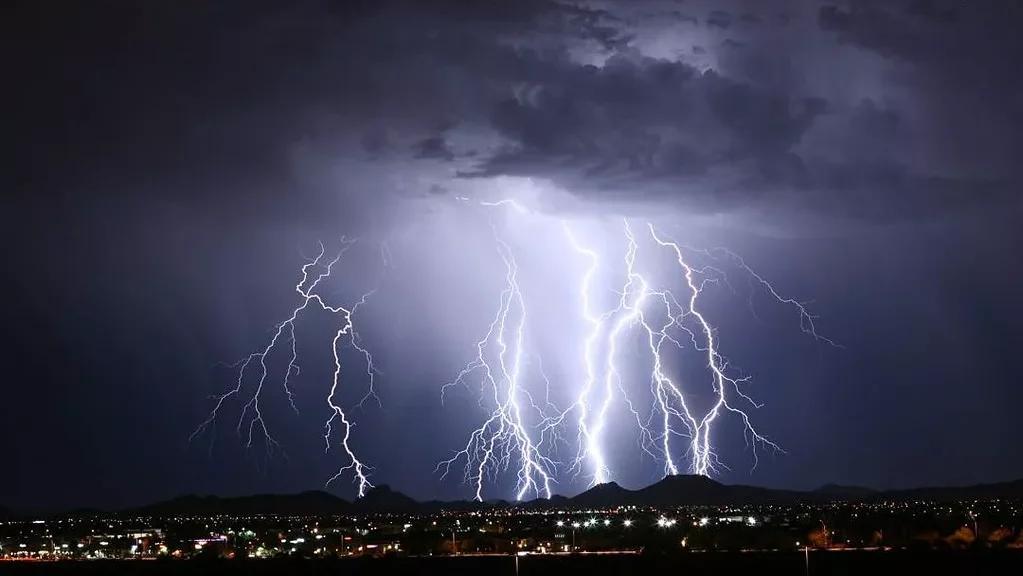 lightning striking in arizona