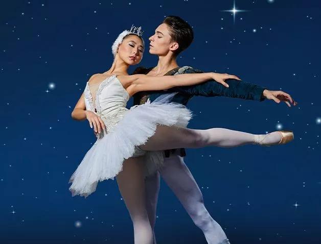 Two ballet dancers.