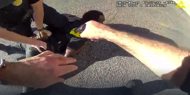 body cam footage of a black man being tasered