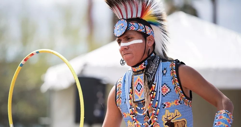 A Native American man.