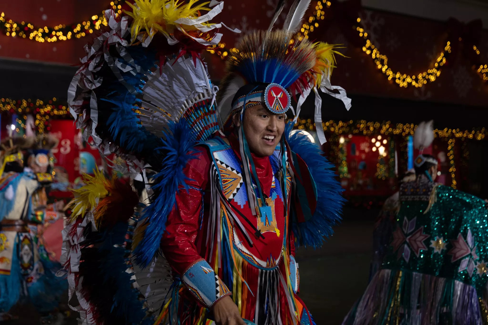 An indigenous dancer.