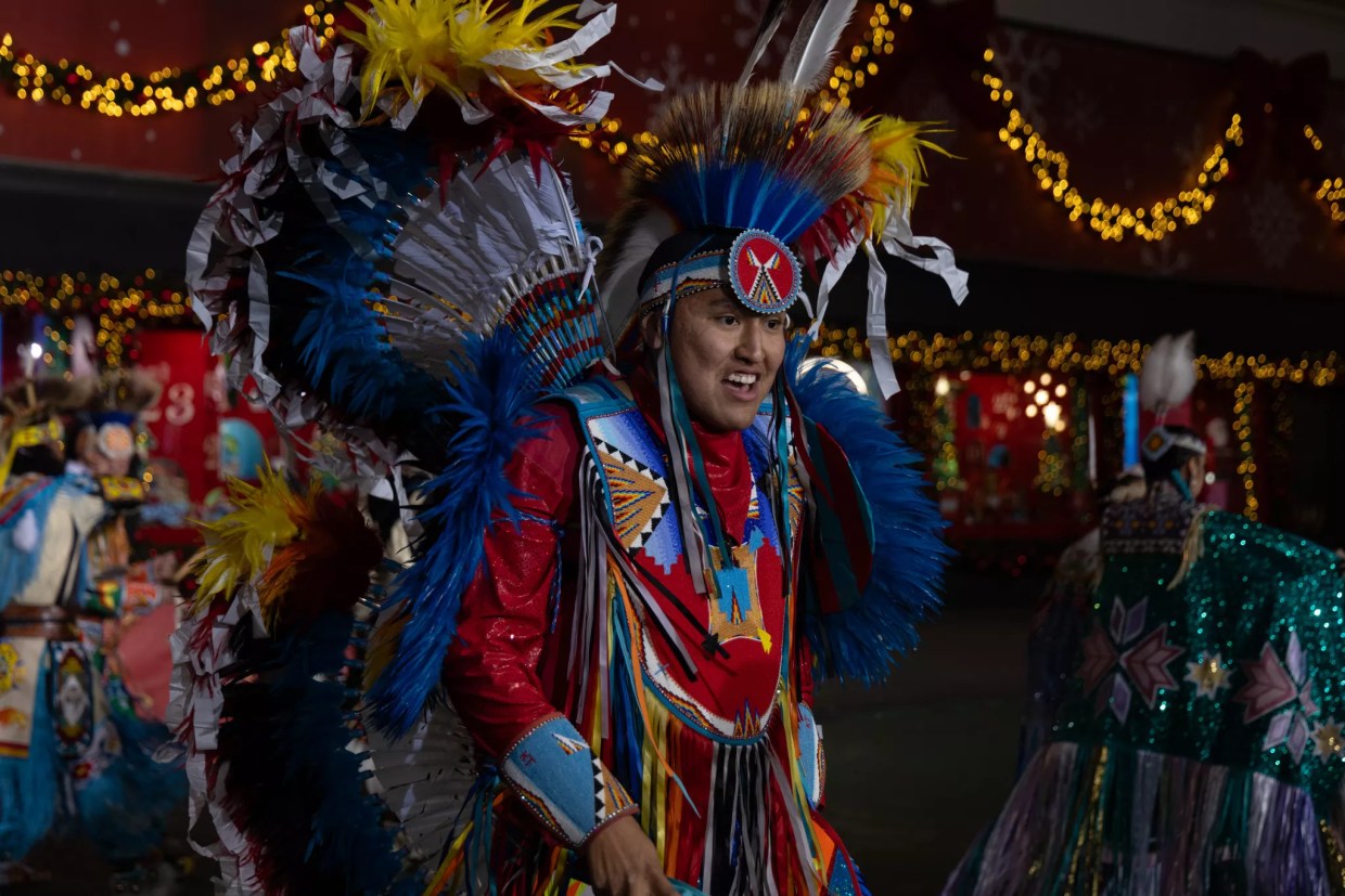 An indigenous dancer.