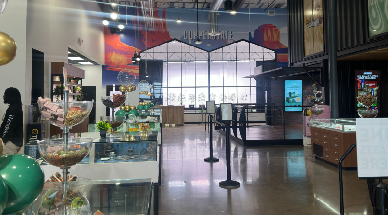 the inside of sol flower's tempe location