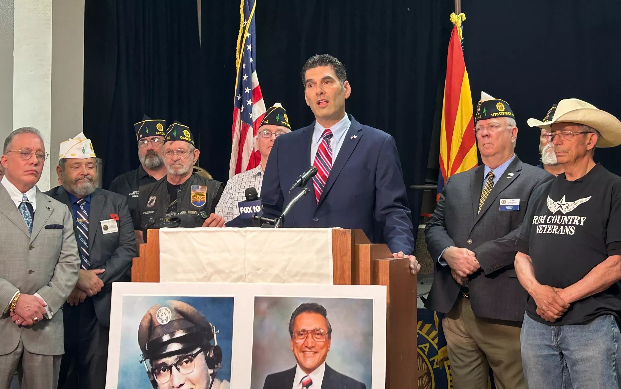 rodney glassman at a press conference