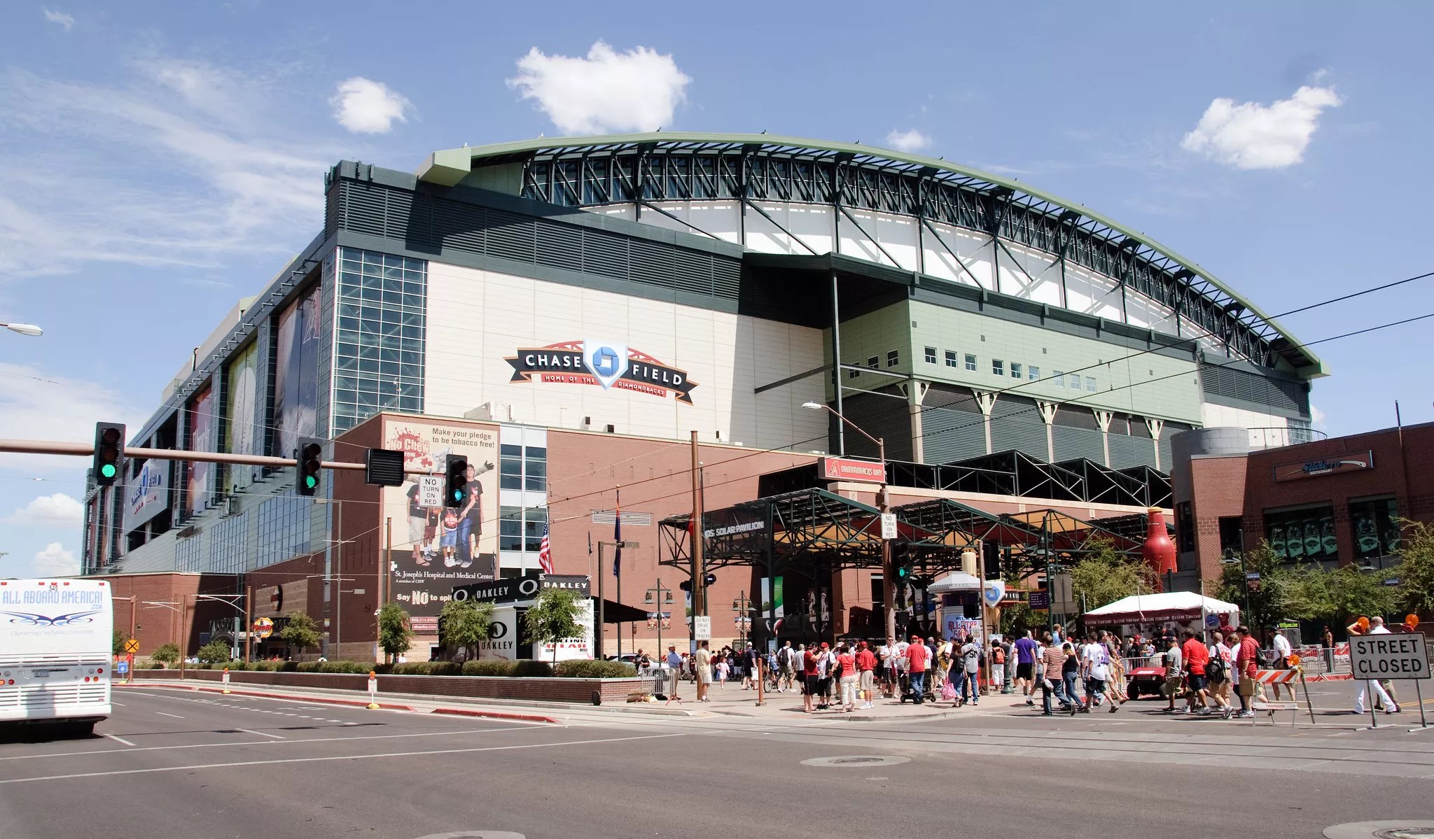 the exterior of chase field